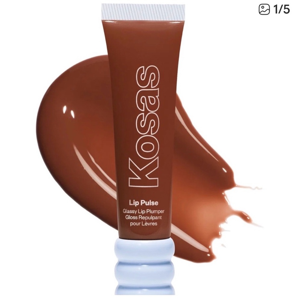 Kosas Lip Plumper Gloss in Neutral Brown-Pink BNIB